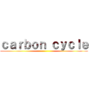 ｃａｒｂｏｎ ｃｙｃｌｅ ()