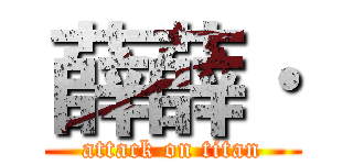 薛薛· (attack on titan)