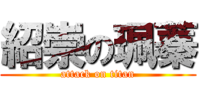 紹崇の珮蓁 (attack on titan)