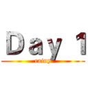 Ｄａｙ １ (rainy)