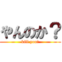 やんのか？ (kill you?)