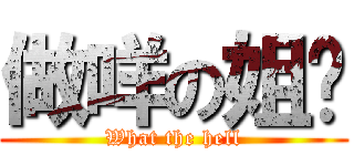 做咩の姐你 (What the hell)