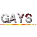 ＧＡＹＳ  ()