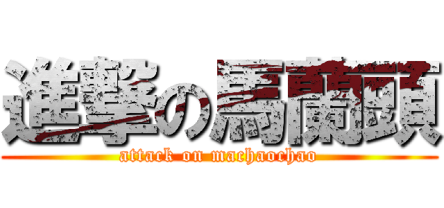 進撃の馬蘭頭 (attack on machaochao)