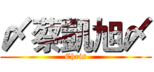 〆蔡凱旭〆 (Chris)