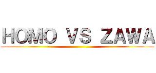 ＨＯＭＯ ＶＳ ＺＡＷＡ ()