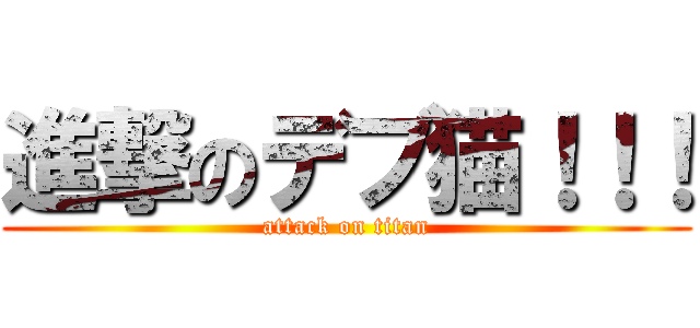 進撃のデブ猫！！！ (attack on titan)