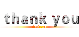 ｔｈａｎｋ ｙｏｕ (thank you)