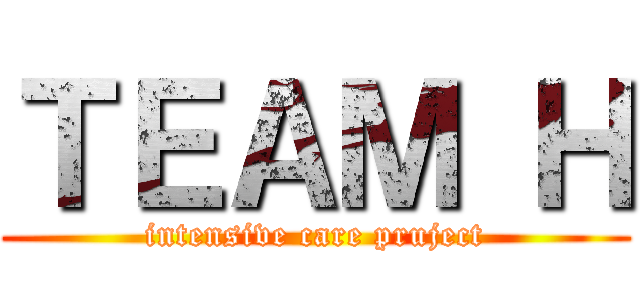 ＴＥＡＭ Ｈ (intensive care pruject)