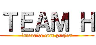 ＴＥＡＭ Ｈ (intensive care pruject)