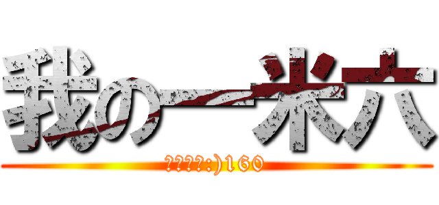 我の一米六 (里維兵長:)160)