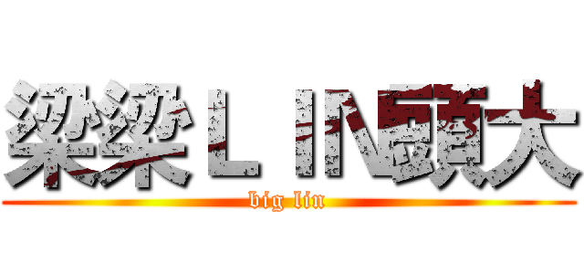 梁梁ＬＩＮ頭大 (big lin)