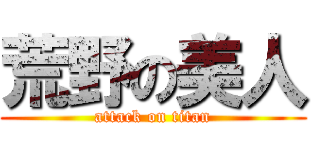 荒野の美人 (attack on titan)