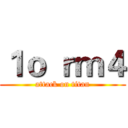 １ｏ ｒｍ４ (attack on titan)