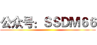 公众号：ＳＳＤＭ６６ ()