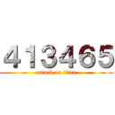 ４１３４６５ (attack on titan)