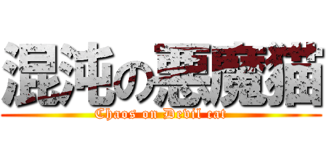 混沌の悪魔猫 (Chaos on Devil cat)