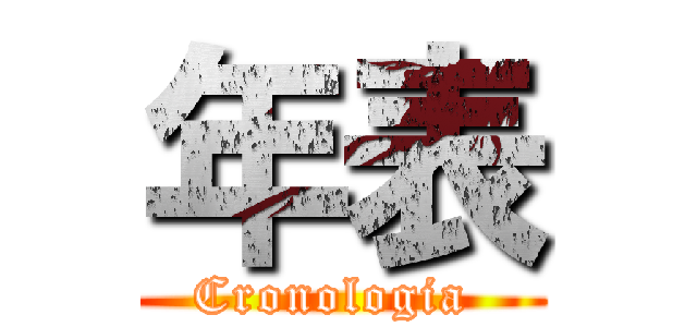 年表 (Cronologia )