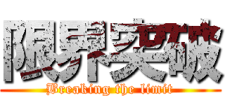 限界突破 (Breaking the limit)