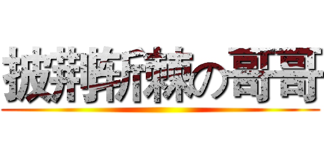 披荆斩棘の哥哥 ()