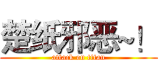 楚纸邪恶~！ (attack on titan)