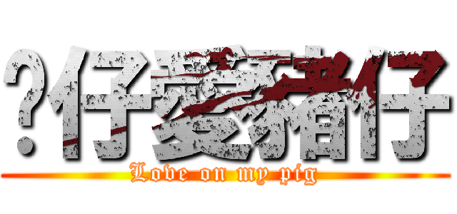 貓仔愛豬仔 (Love on my pig)