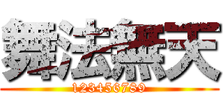 舞法無天 (123456789)