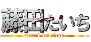 藤田たいち (attack on titan)