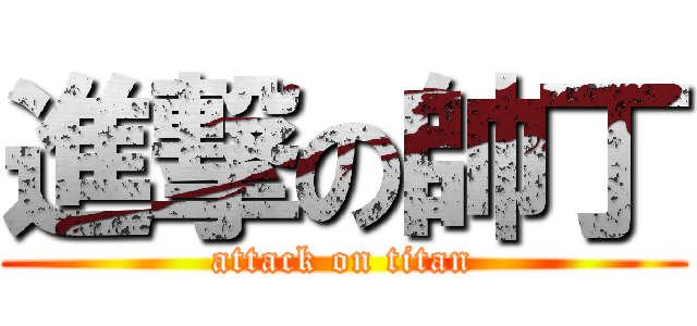 進撃の帥丁 (attack on titan)