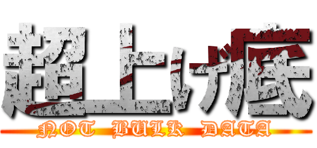 超上げ底 (NOT  BULK  DATA)