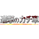 進撃のカチ車 (attack on titan)