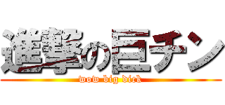 進撃の巨チン (wow big dick)
