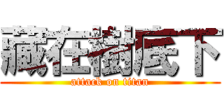 藏在樹底下 (attack on titan)