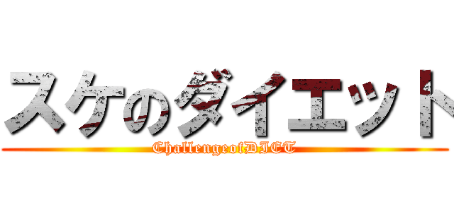 スケのダイエット (ChallengeofDIET)