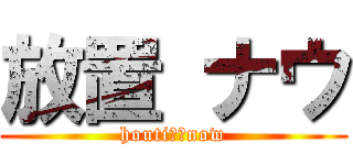 放置 ナウ (houti　　now)