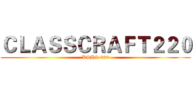 ＣＬＡＳＳＣＲＡＦＴ２２０ (KSHS 220)
