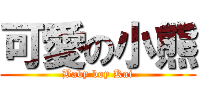 可愛の小熊 (Baby boy Kai)