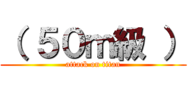 （ ５０ｍ級 ） (attack on titan)