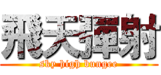 飛天彈射 (sky high bungee)