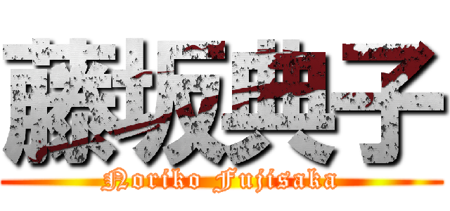 藤坂典子 (Noriko Fujisaka)