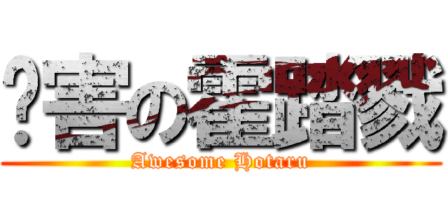 腻害の霍踏戮 (Awesome Hotaru)