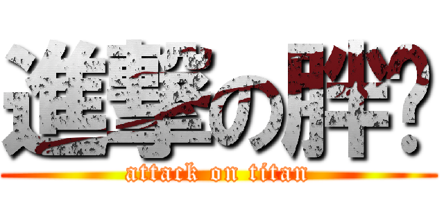 進撃の胖达 (attack on titan)