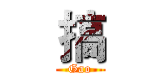 搞 (Gao)