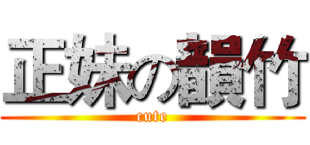 正妹の韻竹 (cute)