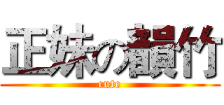 正妹の韻竹 (cute)