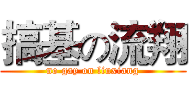 搞基の流翔 (no gay on liuxiang)