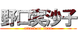 野口実沙子 (attack on titan)