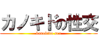 カノキドの性交 (kanokido sex)