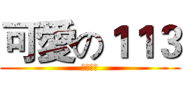 可愛の１１３ (看什麼看)