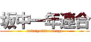 坂中一年連合 (sakatyuitinenrengo)